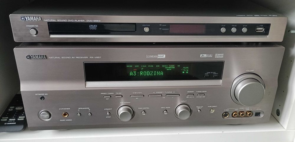 Yamaha RX-V657 amplituner znakomity stan