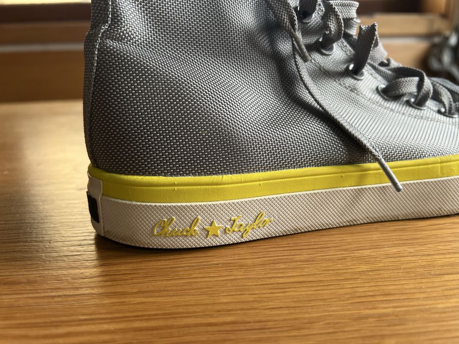 Sapatilhas converse all star custom (cinza e amarelo)