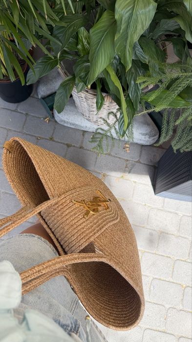 Сумка Jacquemus оранжева сумка жіноча шопер плетена сумка