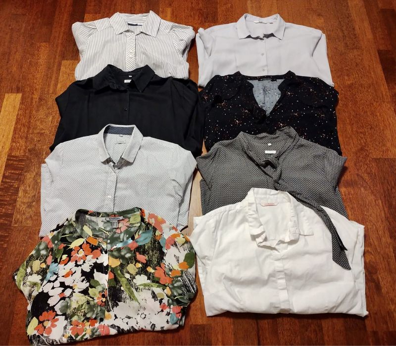 Mega zestaw bluzek do biura, eleganckie koszule