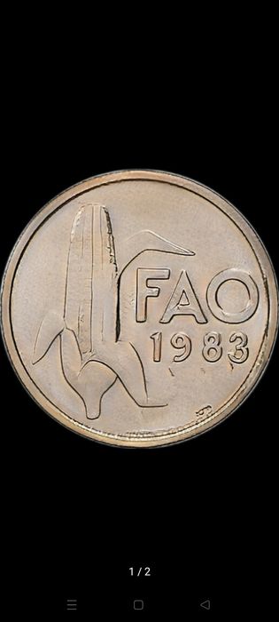 Moeda 2,50 Escudos Programa Alimentar Mundial FAO 1983