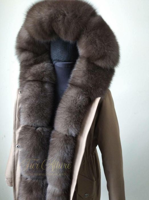 Жіноча зимова парка, куртка з натуральним хутром песця.  42-60 рр