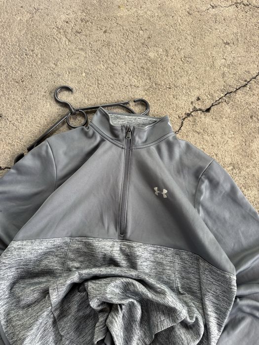 Streetwear Under Armour pullowear 1/4 zip JUMPER GOLF SMALL TECH SWEATSHIRT gum grey