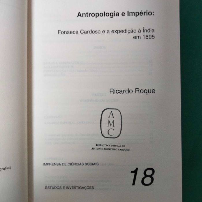 Antropologia e Império: Fonseca Cardoso e a Expedição à Índia em 1895