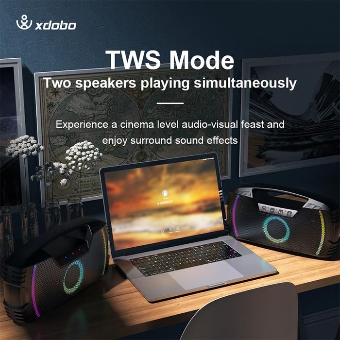 Колонка Xdobo Blade 80W портативная акустика саундбар Xtreme charge