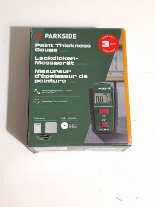 Medidor Espessura tinta auto Parkside