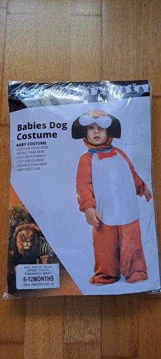 Fato carnaval Cão. Novo.