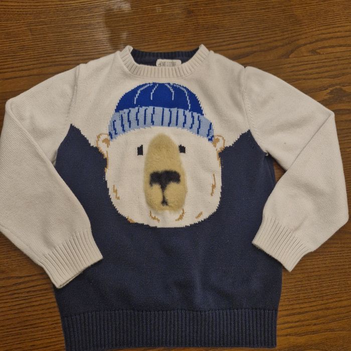 H&M 134/140 sweterek Miś