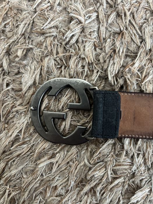 Pasek Gucci Interlocking G Leather Belt Rozmiar 85 / 34