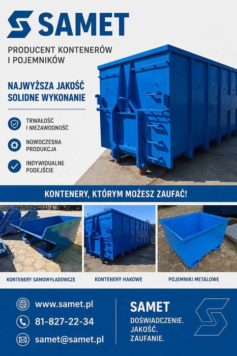 kontener/ koleba samowyładowcza typ TK 0,6 m3