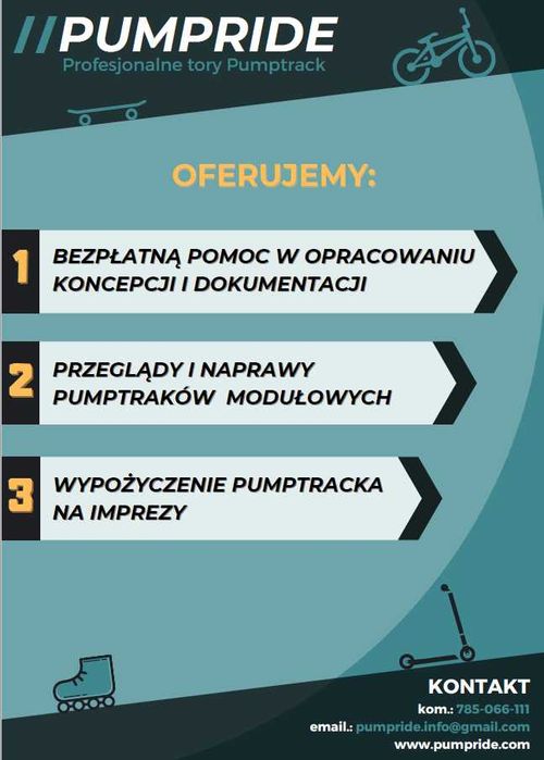 Pumptrack modułowy / PumpRide / Sk8yard