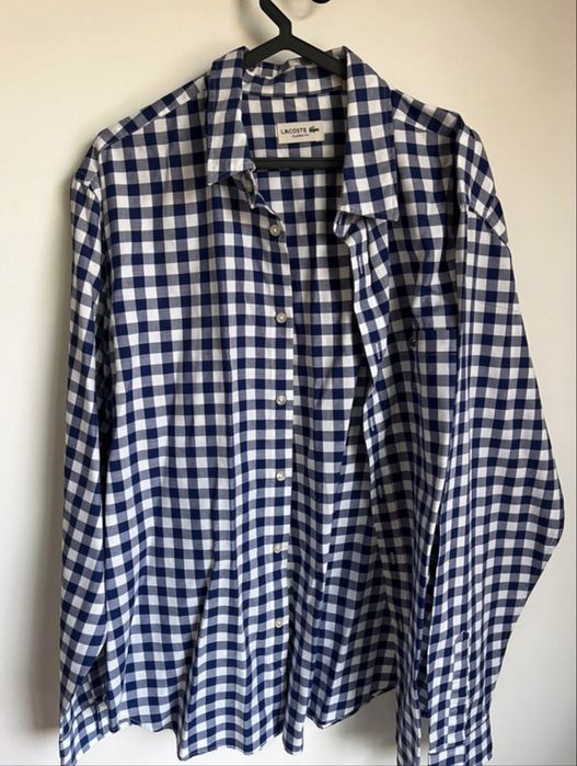 Camisa quadrados lacoste