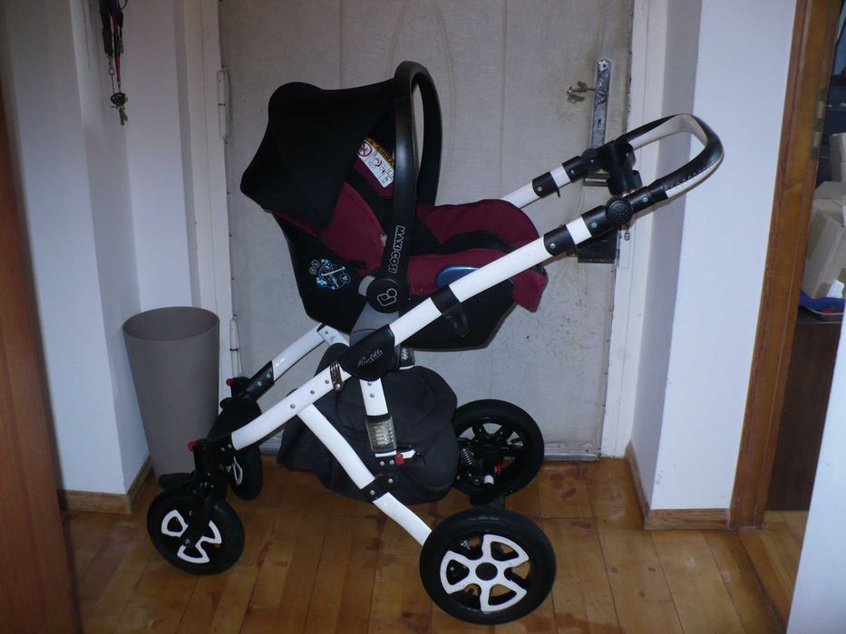 Wózek 3w1 Adamex bardzo wygodny z fotelikiem Maxi Cosi