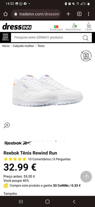 Tênis Feminino REEBOK Rewind Run