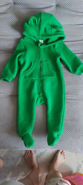 Теплий дитячий ромпер 80 розмір