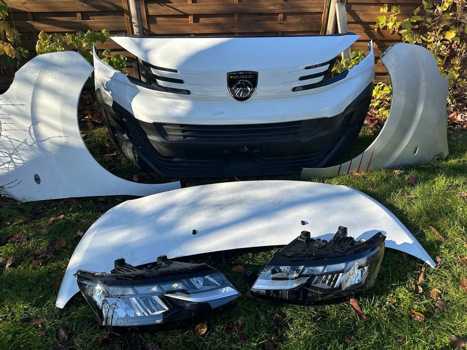 zderzak Maska LAMPY Przod PEUGEOT EXPERT LIFT 2024r prawa lewa OE EU blotniki