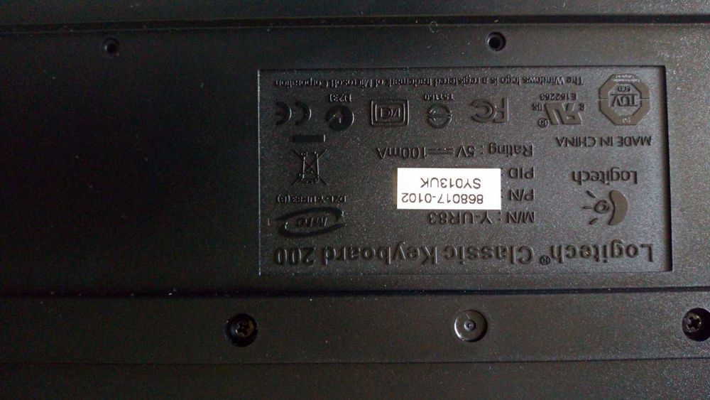 USB клавіатура Logitech Classic Keyboard 200 ENG/DE, ідеал