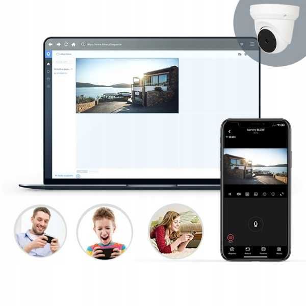 KAMERA Kopułowa zewnętrzna obrotowa 360 stopni INTERKOM na dwór pole