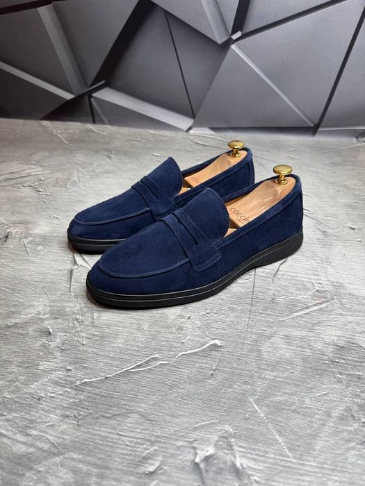 Мужские лоферы туфли 40-45 замш