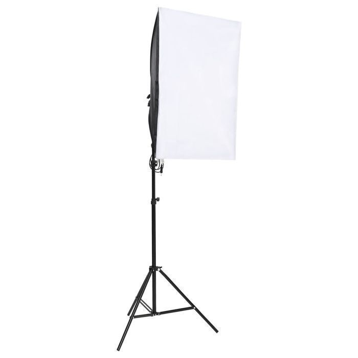 Vidaxl Fotograficzny Zestaw Studyjny Z Lampami I Tłem