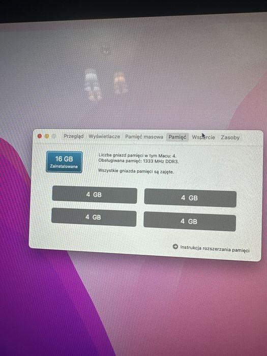 IMac 27” 2010 rok,Monterey 12.7.4