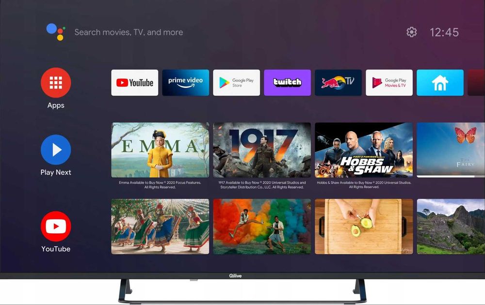 Telewizor LED Qilive Q55Ua221B 55 cali 4K UHD