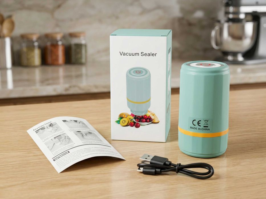Máquina de Vácuo Portátil Recarregável USB (Como Nova)