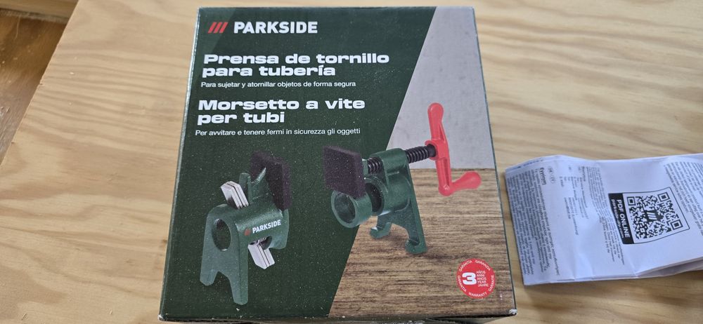 Prensas de aperto para tubo 3/4, Parkside (novas)