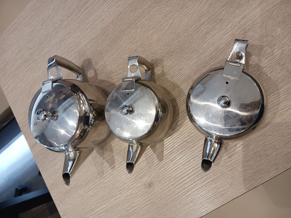 Kit com 3 bules de aço Inox