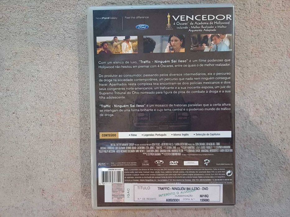 DVD Traffic- Ninguém Sai Ileso, c Michael Douglas, BToro, C Zeta-Jones