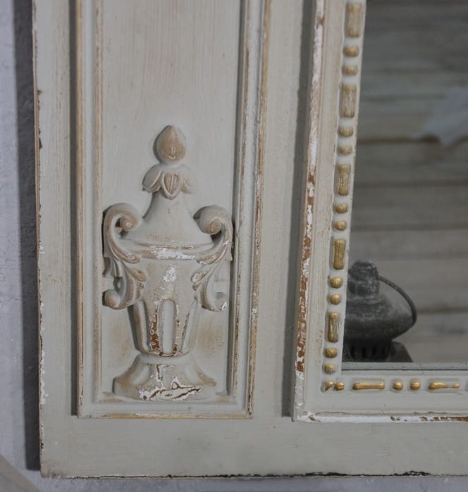 Lustro Białe W Stylu Prowansalskim Shabby Chic 165X100,448