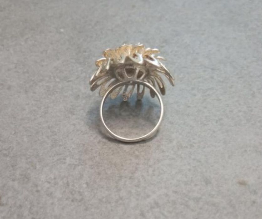 23гр набір Кульбаба каблучка 17.5 (17.0), сережки срібний