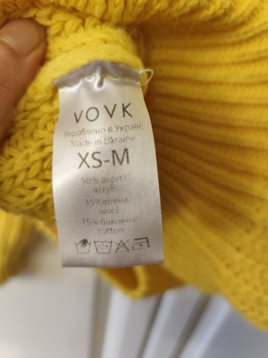 Жовтий светр Vovk, xs-m