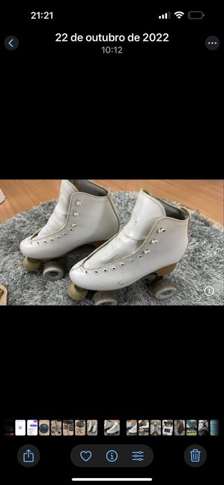 Patins profissionais de patinagem artística