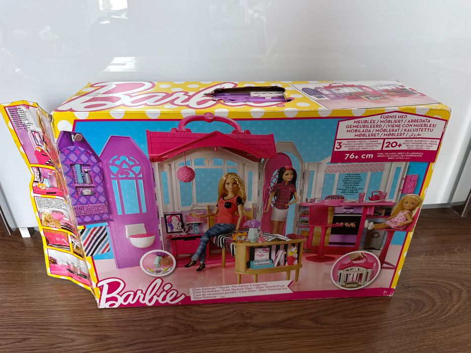 Barbie Nowoczesny domek Glam letniskowy dla lalek z dodatkami