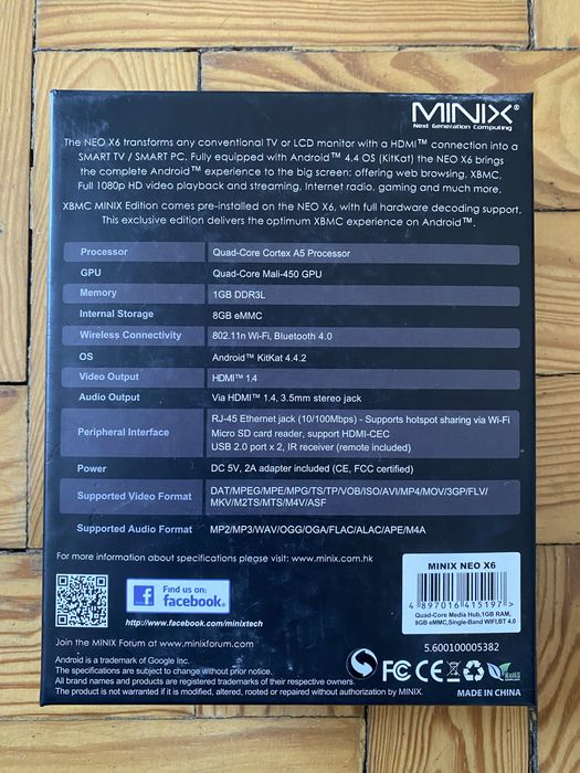 Minix NEO X6 - TV BOX Android