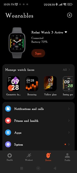 Фітнес-браслет  Redmi watch 3 active із ремінцем та зарядними кабелями