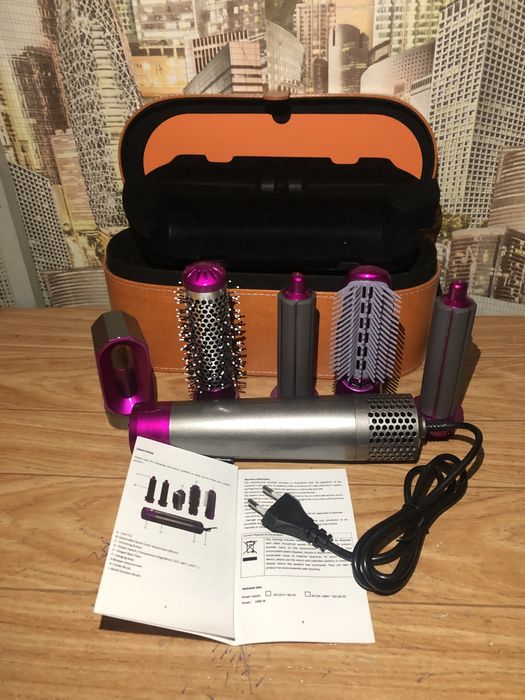 Стайлер багатофункціональний Hair Brush 5в1 з кейсом 1000 вт сірий