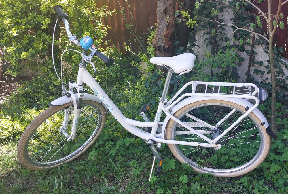 Rower miejski Unibike Viva 3, 26" biały