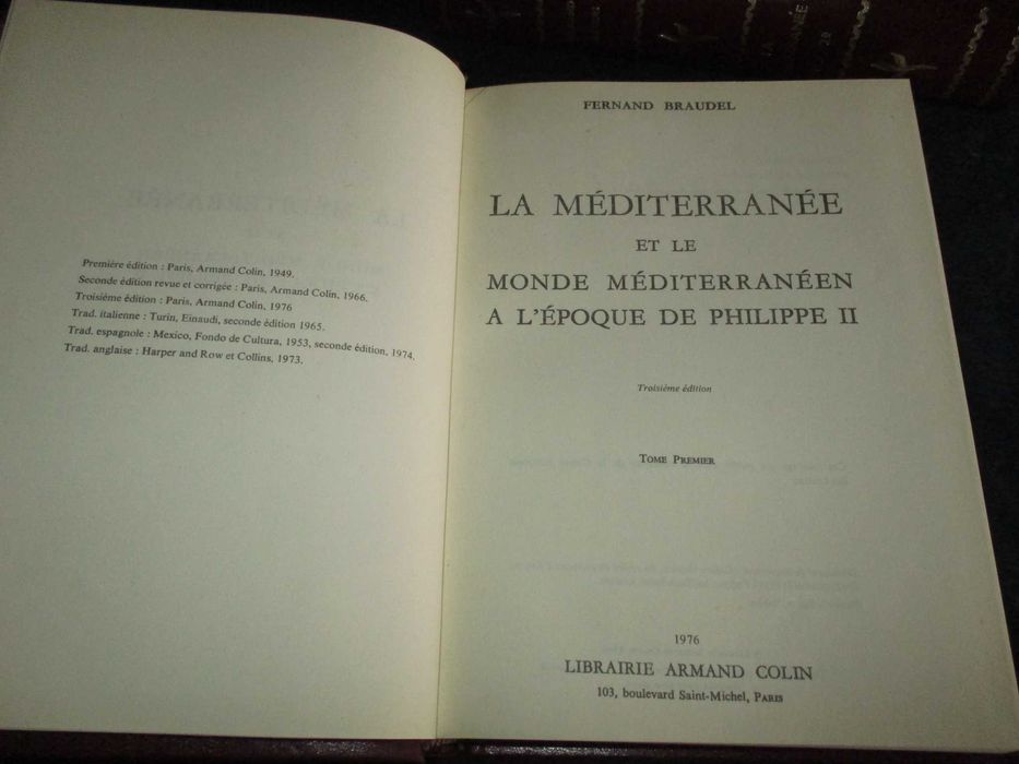 Livros La Méditerranée et le Monde Méditerranéen Fernand Braudel