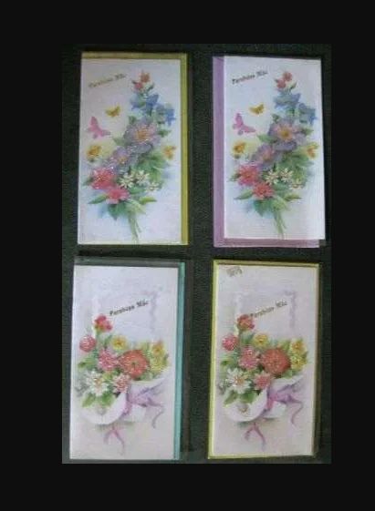 Vintage Birthday Postcards, Mother and Romantic Antique New