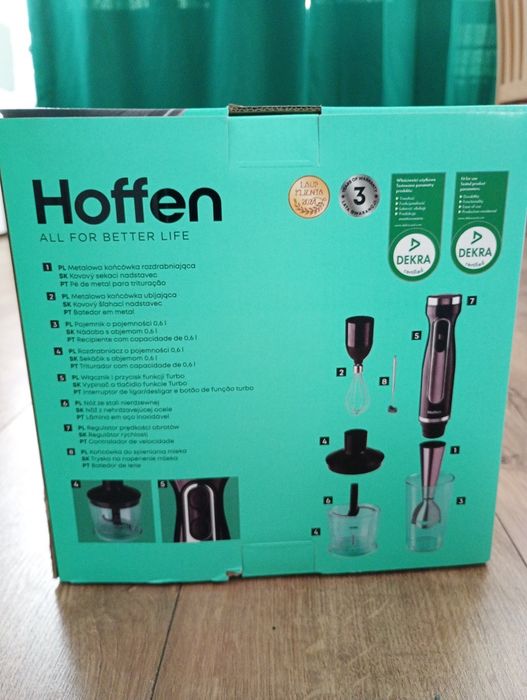 Blender ręczny hoffen 4 w 1 nowy 1000W