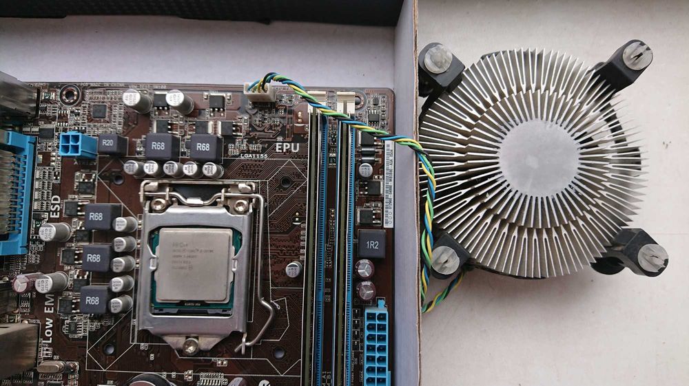 Комплект ASUS P8H61-M + ЦПУ Intel i5 3570K + Кулер + ОЗУ DDR3 - 8 ГБ