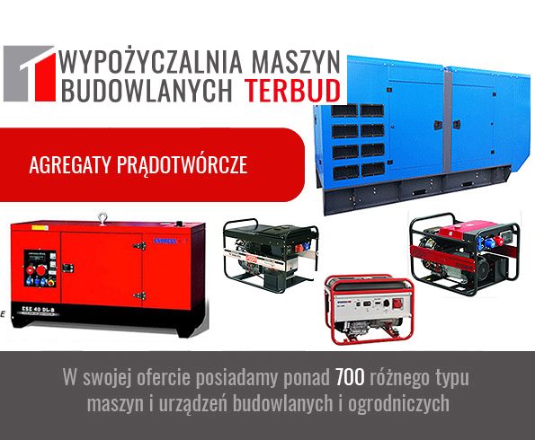 Agregaty prądotwórcze. Moc od 2 do 300. Generator, prądnica.