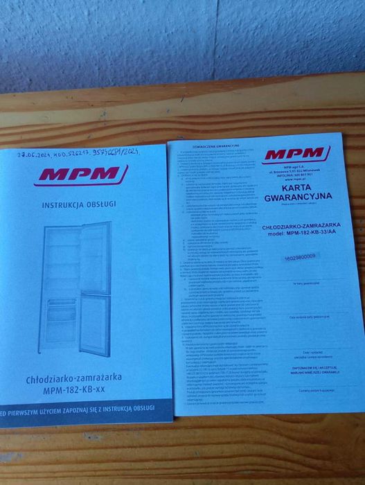 Chłodziarko-zamrażarka MPM-182-KB-xx