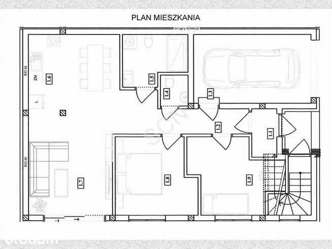 Mieszkanie 83 m2 w super lokalizacji, bez czynszu,  z garażem i ogródkiem
