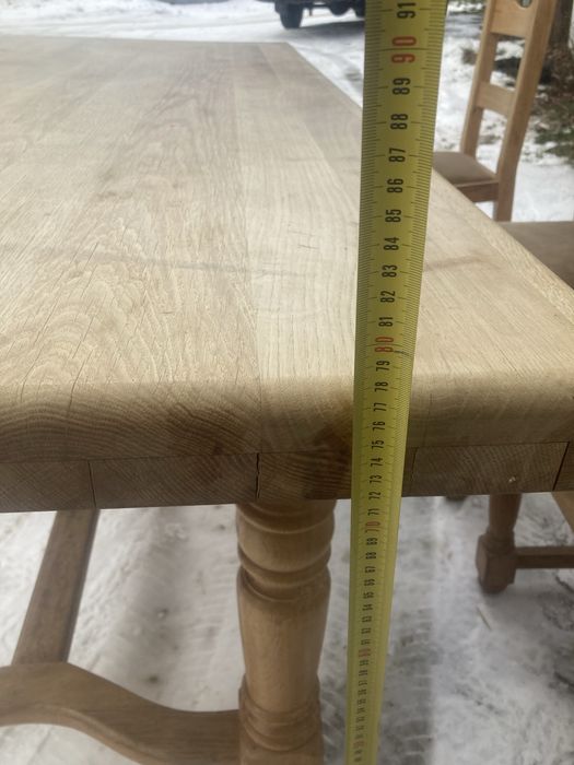 Стіл та стільці з масиву