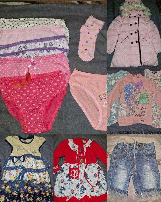Продам 4 пакета вещи на девочку