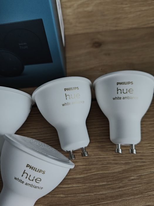 Sprzedam Nowy zestaw żarówek Hue white ambiance 5W GU10