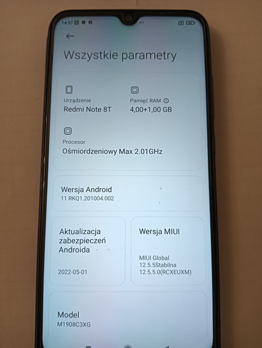 Redmi Note 8T Telefon Smartfon